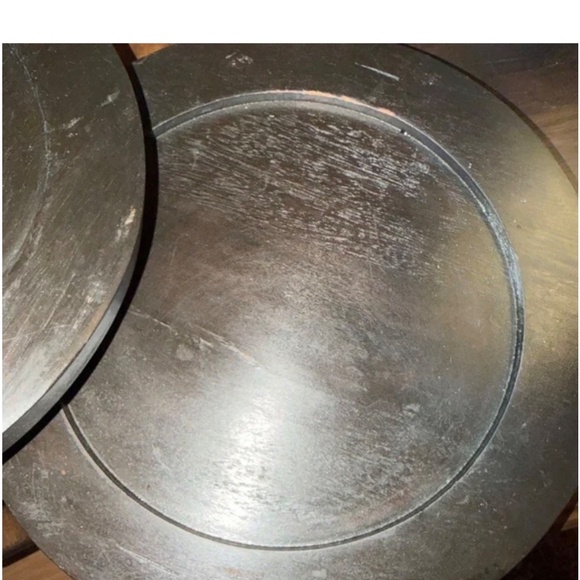 4 wooden pottery barn chargers - Picture 15 of 16